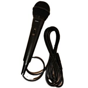 ION Wired  Microphone Only with On/Off Button Mic Cable Cord Black Untested
